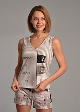 Комплект с шортами "СЕКРЕТ - 2" (серый №3) фото-превью