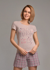 Комплект с шортами "HAPPY" (мультиколор) фото-превью