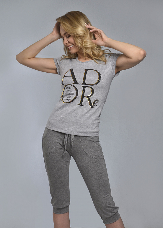 Комплект с бриджами "ADORE" (серый №3) фото