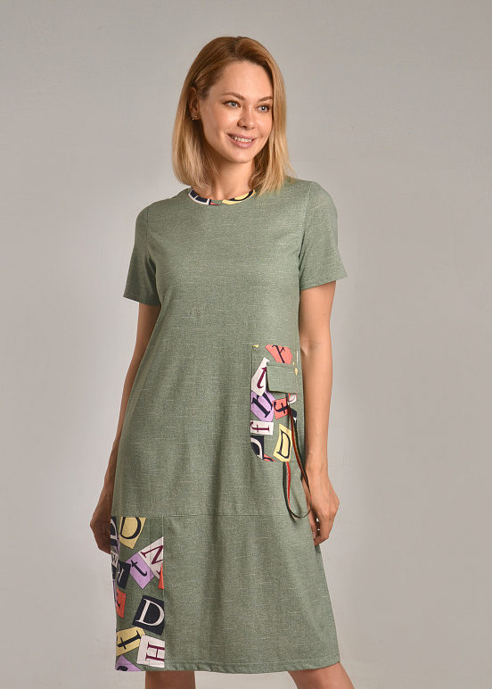 Платье женское "МАРСЕЛЬ-1" (зеленый №30) фото